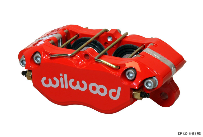 Wilwood Caliper-Dynapro Dust-Boot 5.25in Mount - Red 1.38in Pistons .81in Disc