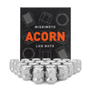Mishimoto Steel Acorn Lug Nuts M12 x 1.5 - 24pc Set - Chrome
