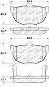 StopTech Street Touring Hyundai Elantra/Tiburon / Kia Spectra Rear Brake Pads