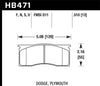Hawk 66-72 Dodge Dart / 66-69 Pylmouth Barracuda DTC-70 Race Front Brake Pads