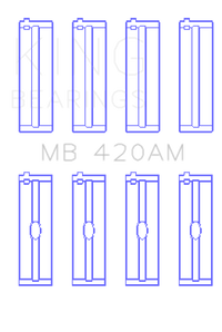 King Engine Bearings Ford Zephyr V6 (Size +0.10) Main Bearing Set