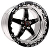 Weld S71 17x10.5 / 5x4.5 BP / 7.9in. BS Black Wheel (Low Pad) - Black Single Beadlock MT