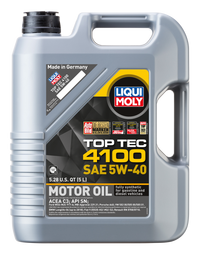 LIQUI MOLY 5L Top Tec 4100 Motor Oil SAE 5W40