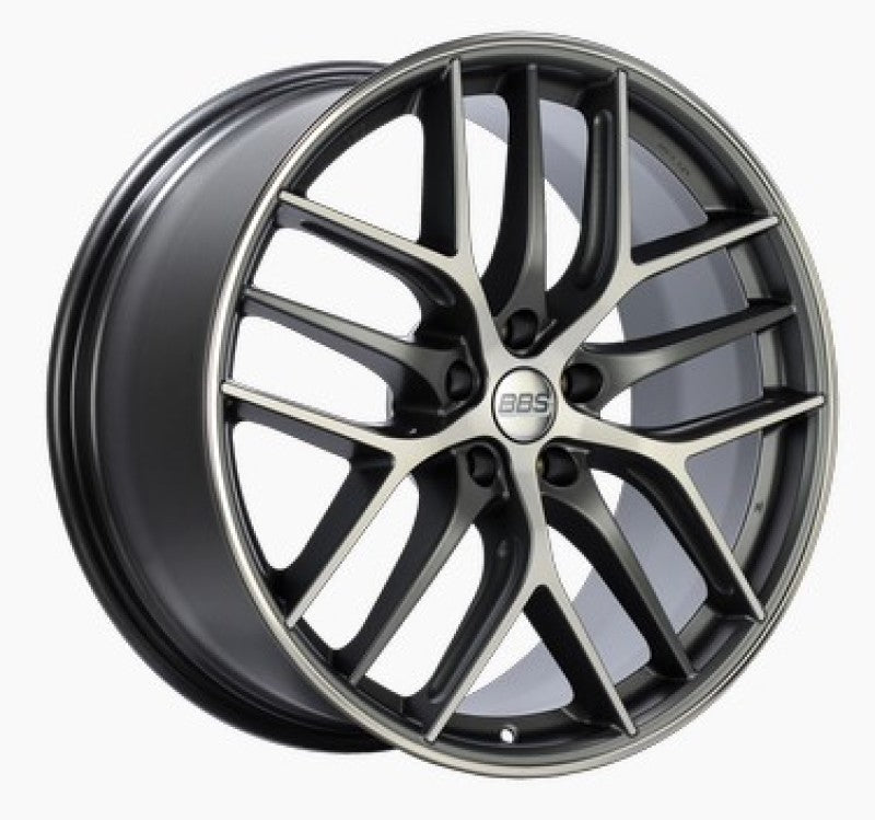 BBS CC-R 19x8.5 5x114.3 ET30 Satin Graphite Diamond Cut Polished Rim Protector Wheel -82mm PFS Req.