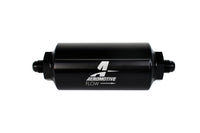 Aeromotive In-Line Filter - (AN-6 Male) 10 Micron Microglass Element Bright Dip Black Finish