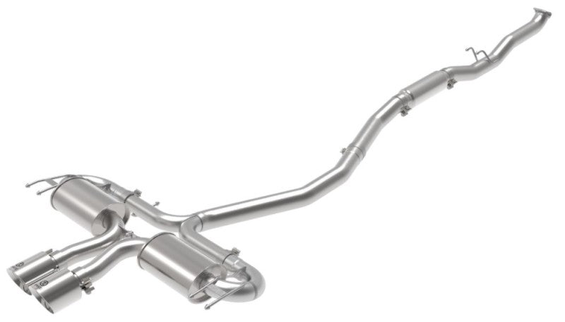 aFe Takeda 3in 304 SS Cat-Back Exhaust System w/Polished Tips 17-21 Honda Civic Sport L4-1.5L (t)
