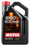 Motul 5L Synthetic Engine Oil 8100 0W20 Eco-Clean