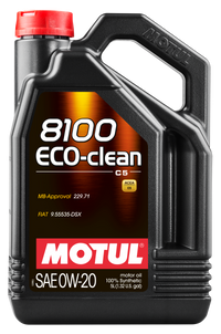 Motul 5L Synthetic Engine Oil 8100 0W20 Eco-Clean