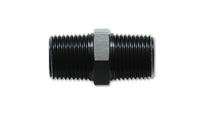 Vibrant 1/2in NPT x 1/2in NPT Straight Union Pipe Adapter Fitting - Aluminum