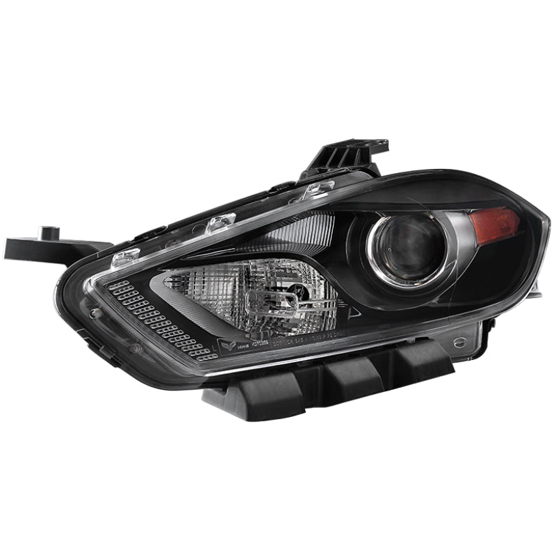 xTune Dodge Dart 13-15 Driver Side Projector Headlight -OEM Left - Black HD-JH-DDART13-HID-OE-L