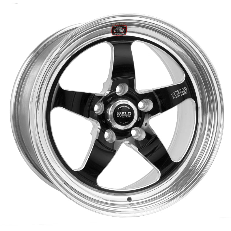 Weld S71 18x10.5 / 5x4.75 BP / 8.2in. BS Black Wheel (Medium Pad) - Non-Beadlock