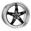 Weld S71 17x10.5 / 5x4.5 BP / 6.3in BS Black Wheel (Medium Pad) - Non-Beadlock