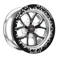 Weld S76 15x10.33 / 5x4.75 BP / 4.5in. BS Black Wheel (Medium Pad) - Black Single Beadlock MT