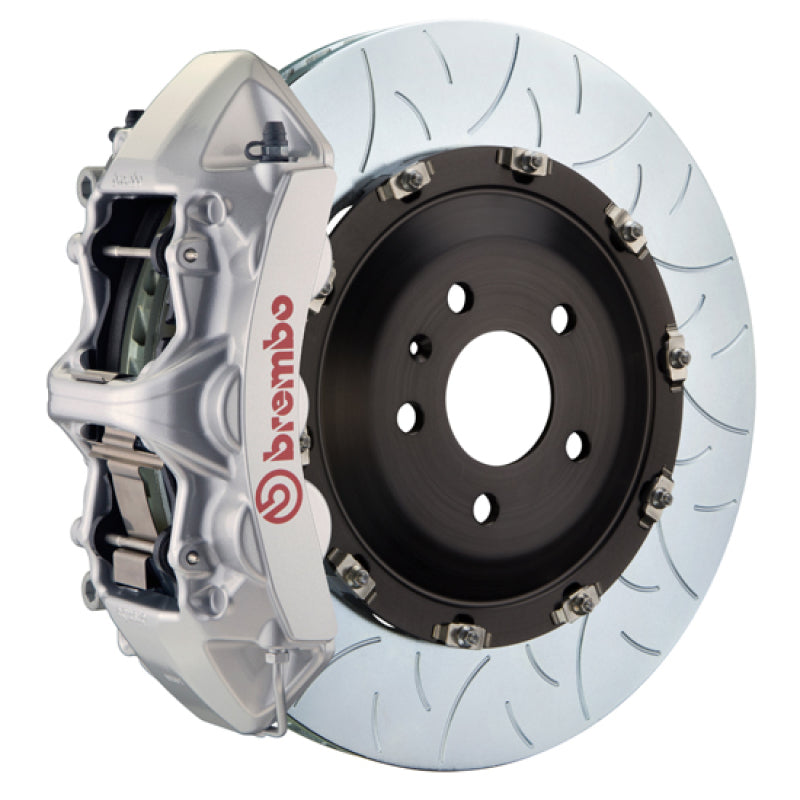 Brembo 06-13 S350 Front GT BBK 6 Piston Cast 405x34 2pc Rotor Slotted Type3-Silver