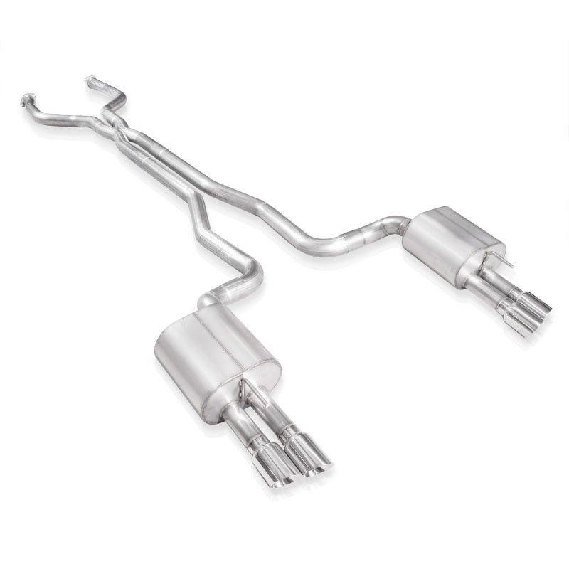 Stainless Works 2014-16 Chevy SS Exhaust 3in X-Pipe Chambered Mufflers Polished Tips Factory Connect