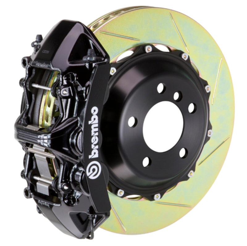 Brembo 08-17 S5/09-16 S4 Front GT BBK 6 Piston Cast 380x32 2pc Rotor Slotted Type1-Black