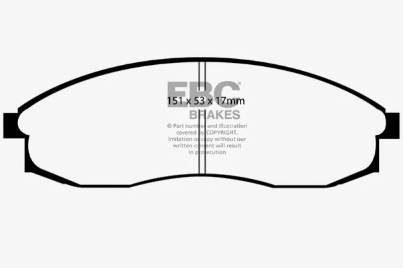 EBC 93-98 Nissan Skyline (R33) 2.5 GTS Yellowstuff Front Brake Pads