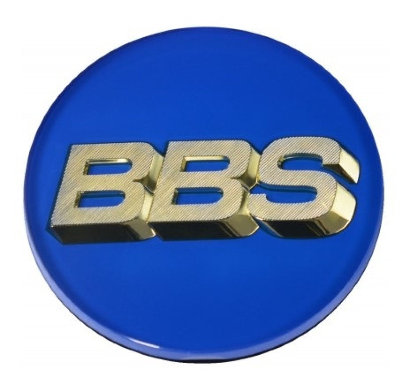 BBS Center Cap 70.6mm Blue/Gold (4-Tab)