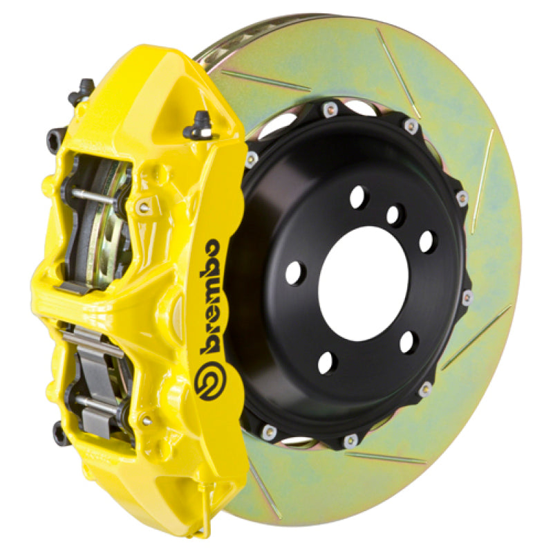 Brembo 23+ GR Corolla Front GT BBK 4 Piston Cast 355x32 2pc Rotor Slotted Type-1- Yellow
