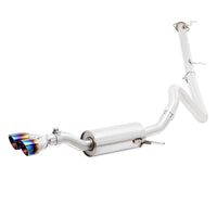 Mishimoto 14-16 Ford Fiesta ST 1.6L 2.5in Stainless Steel Cat-Back Exhaust w/ Burnt Ti Tips