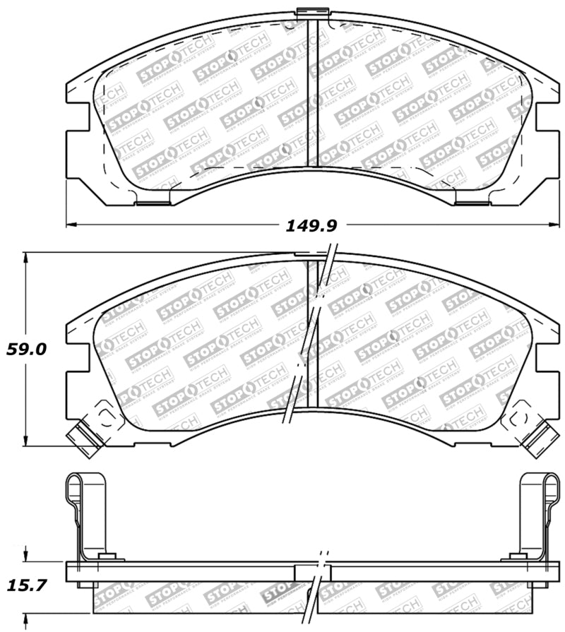 StopTech Performance 93-99 Eagle Talon 4WD / 92-04 Mitsubishi Diamante / 6/92-99 Mitsubishi Eclipse