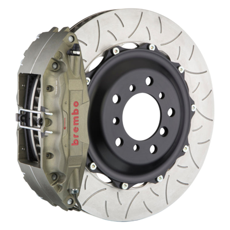Brembo 92-98 325i Excl xDrive PISTA Fr Race BBK 4Pis Cast 2pc 355x32x53a 2pc Rotor T3-Clear HA