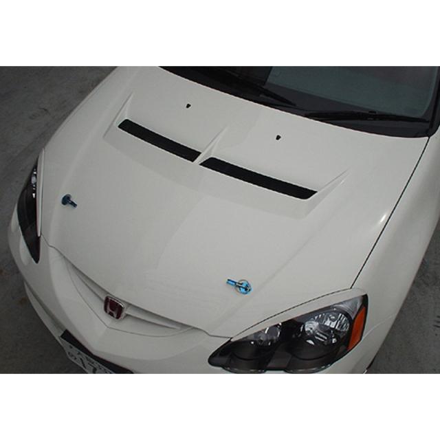 J's Racing Type S Ventilated Hood - Acura RSX 02-06 DC5 (FRP or CFRP)