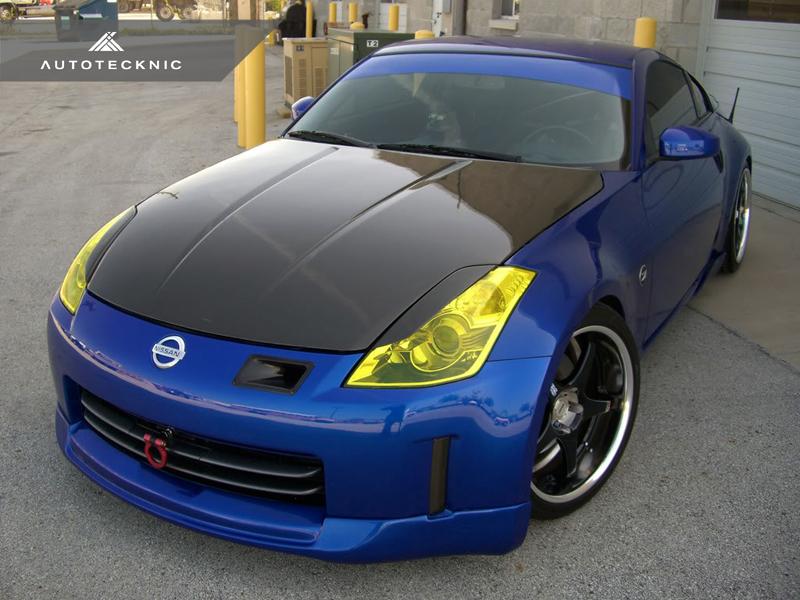 AutoTecknic Carbon Front Headlight Covers - Nissan 350Z