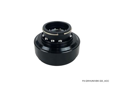 P2M Gen 1 Steering Wheel Quick Release Kit- Full Matte Black Edition