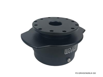 P2M Gen 2 Steering Wheel Quick Release Kit- Full Matte Black Edition