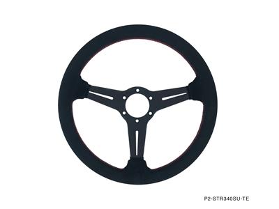 P2M Competition Steering Wheel: 340MM Standard Suede