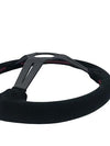 P2M Competition Steering Wheel: 340MM Deep Corn Suede