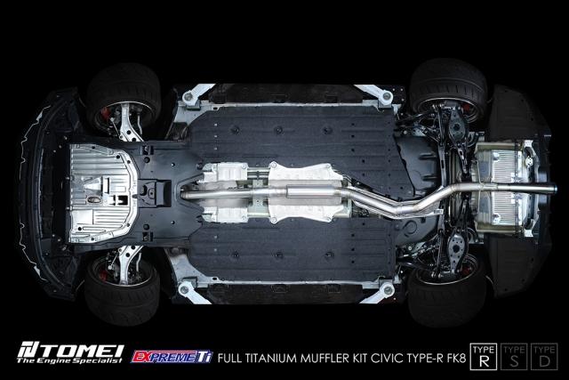 Tomei Full Titanium Expreme Ti Exhaust (Type R/ Single Straight Pipe) - Honda Civic Type R FK8 17+