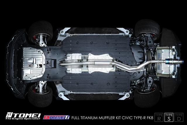 Tomei Full Titanium Expreme Ti Exhaust (Type S/ Single Muffle) - Honda Civic Type R FK8 17+