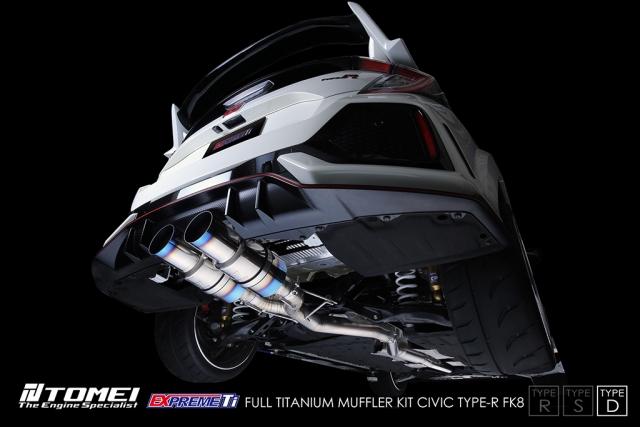 Tomei Full Titanium Expreme Ti Exhaust (Type D / Dual Muffler) - Honda Civic Type R FK8 17+