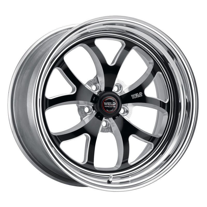 Weld S76 18x11 / 5x4.75 BP / 6.6in. BS Black Wheel (High Pad) - Non-Beadlock