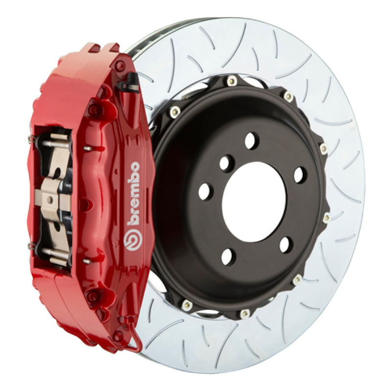 Brembo 90-96 300ZX Front GT BBK 6 Piston Cast 355x32 2pc Rotor Slotted Type-3-Red