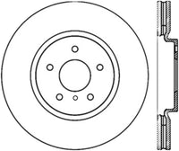 StopTech Power Slot 09 Nissan 370z / 08-09 Infiniti G37 Slotted Front Right CRYO Rotor