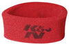 K&N Universal Airforce PreCleaner Air Filter Foam Wrap - Round Straight - Red