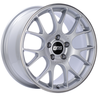 BBS CH-R 18x8 5x120 ET40 Brilliant Silver Polished Rim Protector Wheel -82mm PFS/Clip Required