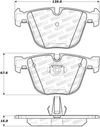 StopTech 10-18 BMW X5 M Sport Performance Rear Brake Pads