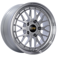 BBS LM 17x7.5 5x130 ET28 CB71.6 Diamond Silver Center Diamond Cut Lip Wheel