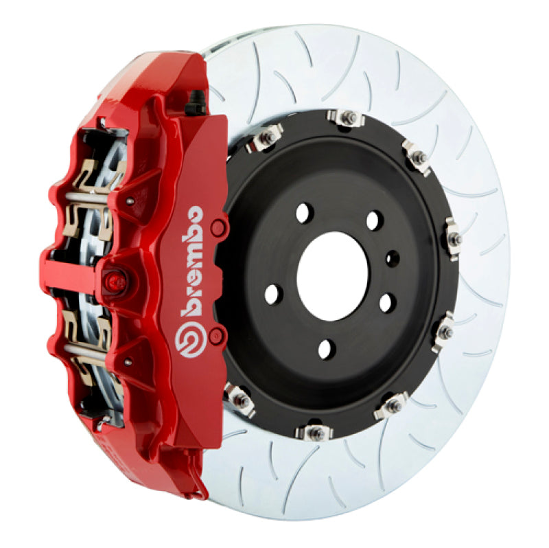 Brembo 12-18 A6 2.0T/12-18 A7 2.0T Front GT BBK 6 Piston Cast 380x34 2pc Rotor Slotted Type3-Red