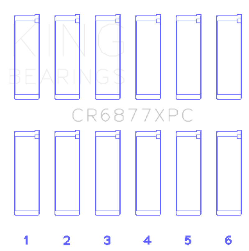 King BMW S54B32 3.2L Coated Performance Rod Bearing Set