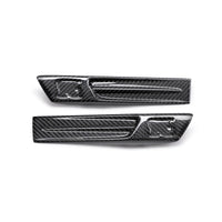 Seibon 09-10 Nissan GTR R35 Carbon Fiber Fender Duct Logos (Pair)
