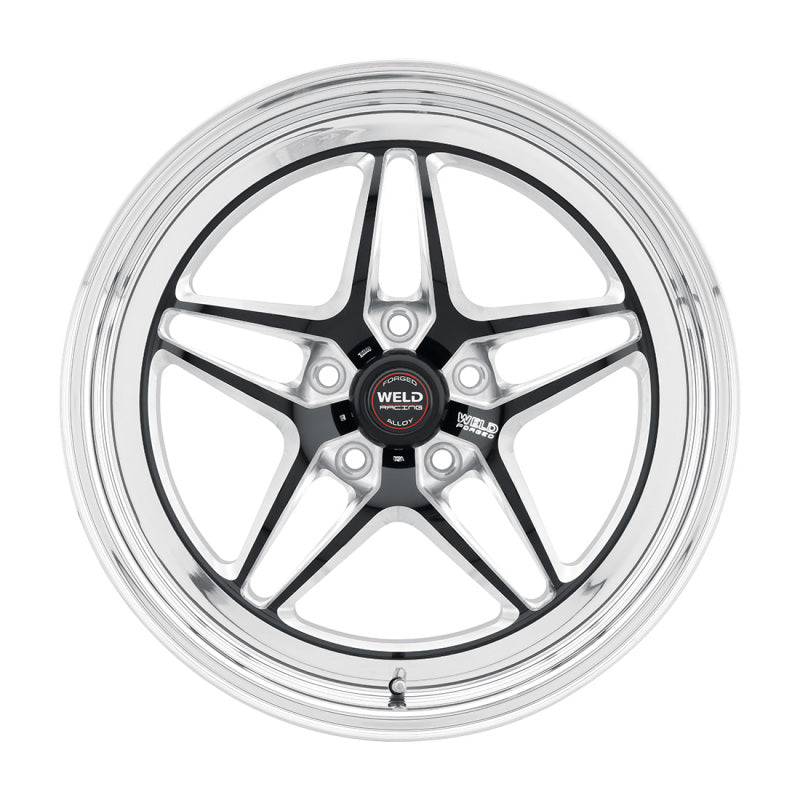 Weld S81 20x10.5 / 5x115 BP / 5.3in BS Black Wheel (High Pad) - Non-Beadlock