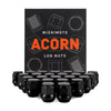 Mishimoto Steel Acorn Lug Nuts M12 x 1.5 - 24pc Set - Black