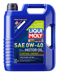 LIQUI MOLY 5L Synthoil Energy A40 Motor Oil SAE 0W40