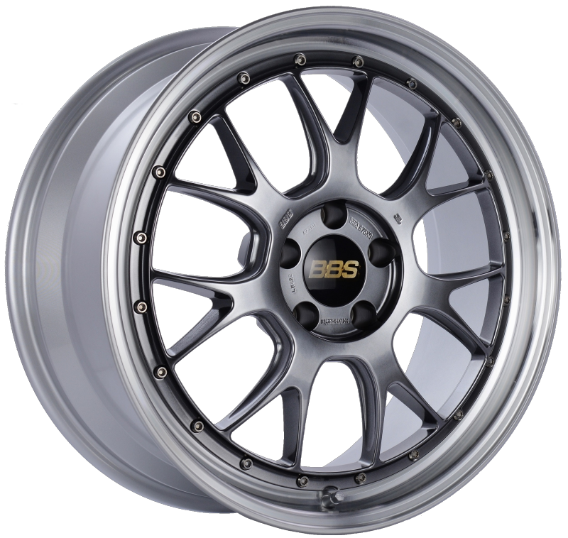 BBS LM-R 19x8.5 5x112 ET38 Diamond Black Center Diamond Cut Lip Wheel -82mm PFS/Clip Required