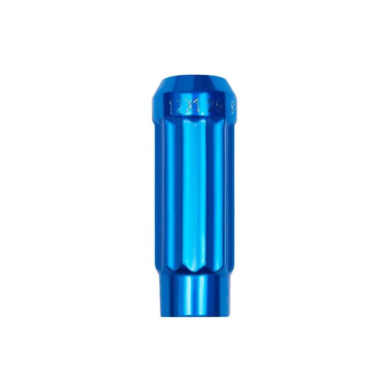 BLOX Racing Tuner 12P17 Steel Lug Nuts - Blue 12X1.5 Individual Piece